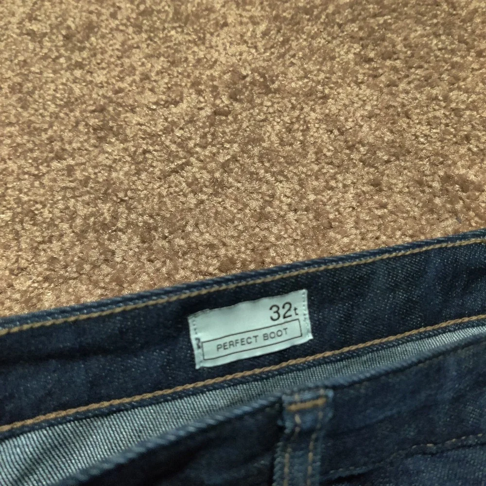GAP 1969 Perfect Boot Jeans Women's Size 32t 36 x 29 Blue Denim Pants - Picture 3 of 9